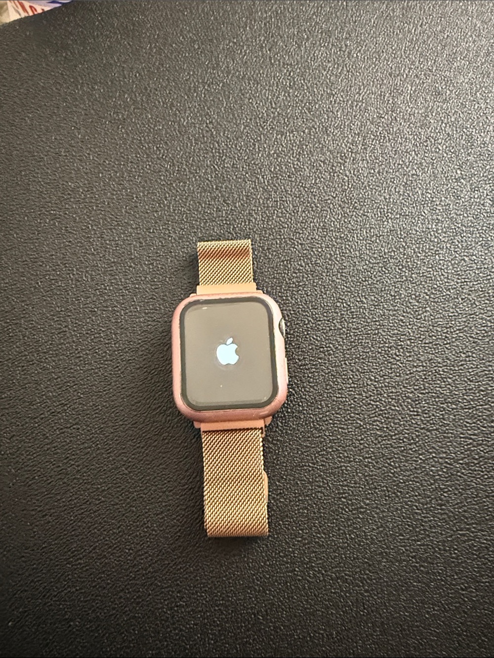 Apple Rose Gold Smartwatch with Mesh Milanese Band